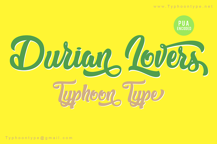 Durian Lovers字体 1