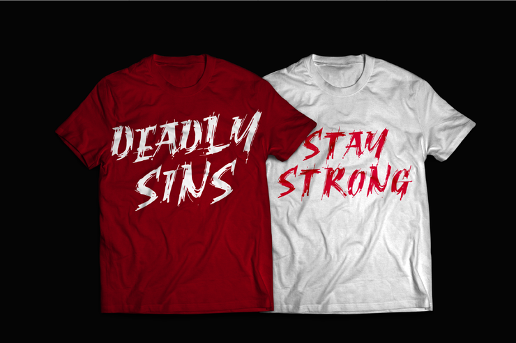 Ragnar Brush字体 4