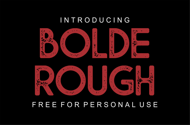 Bolde Rough字体 1