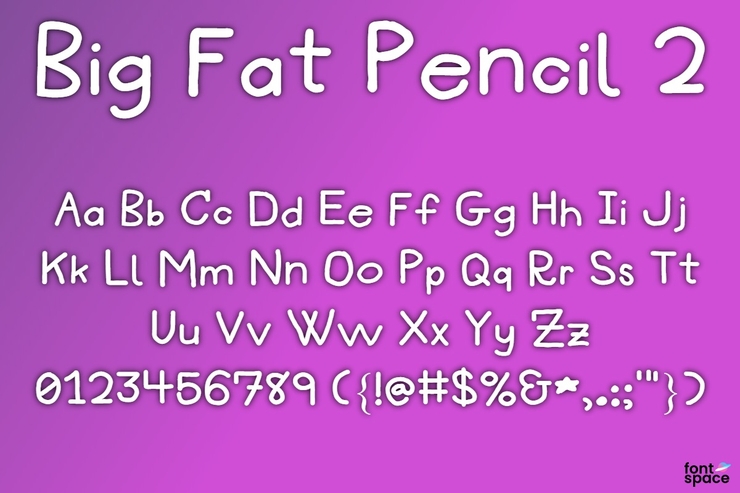 Big Fat Pencil 2字体 3