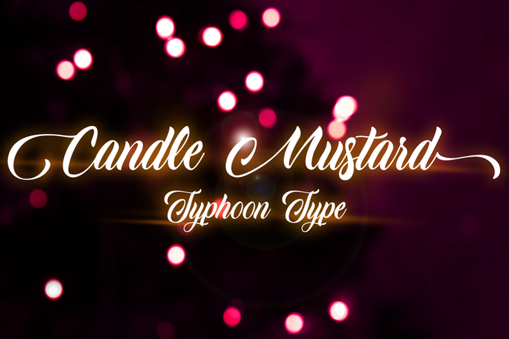 Candle Mustard字体 2