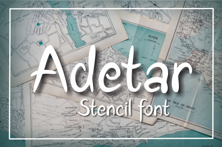 Adetar字体 4