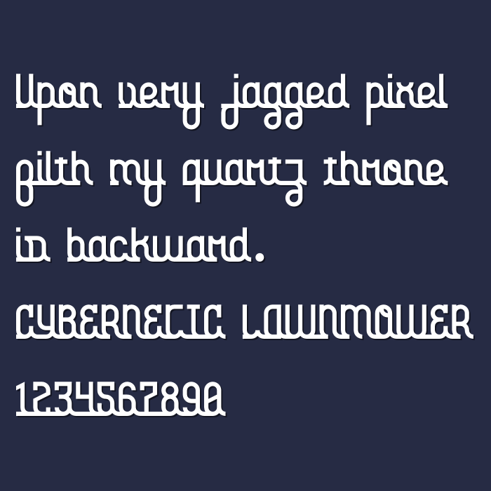 Cybernetic Lawnmower字体 2