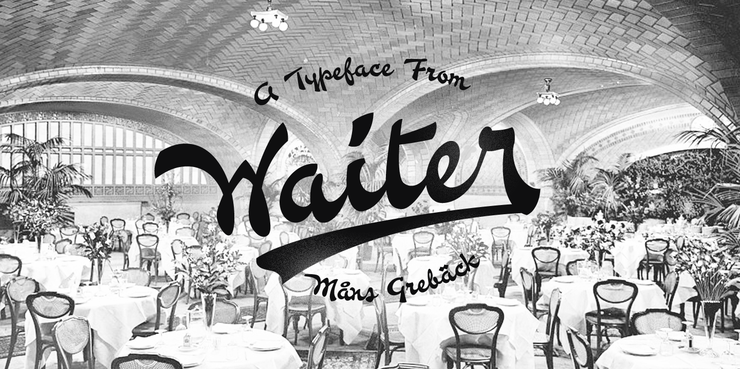 Waiter字体 1
