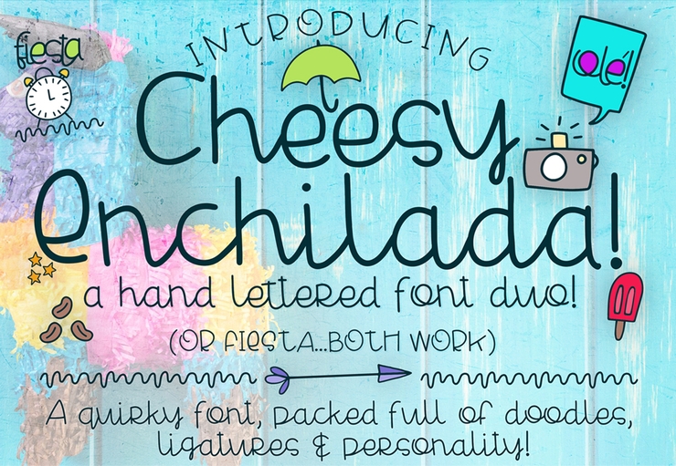 Cheesy Enchilada Doodles字体 1