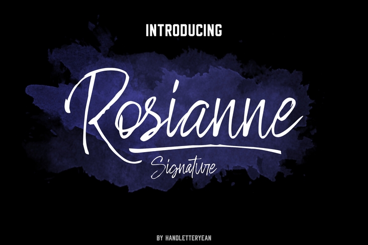 Rosianne字体 7