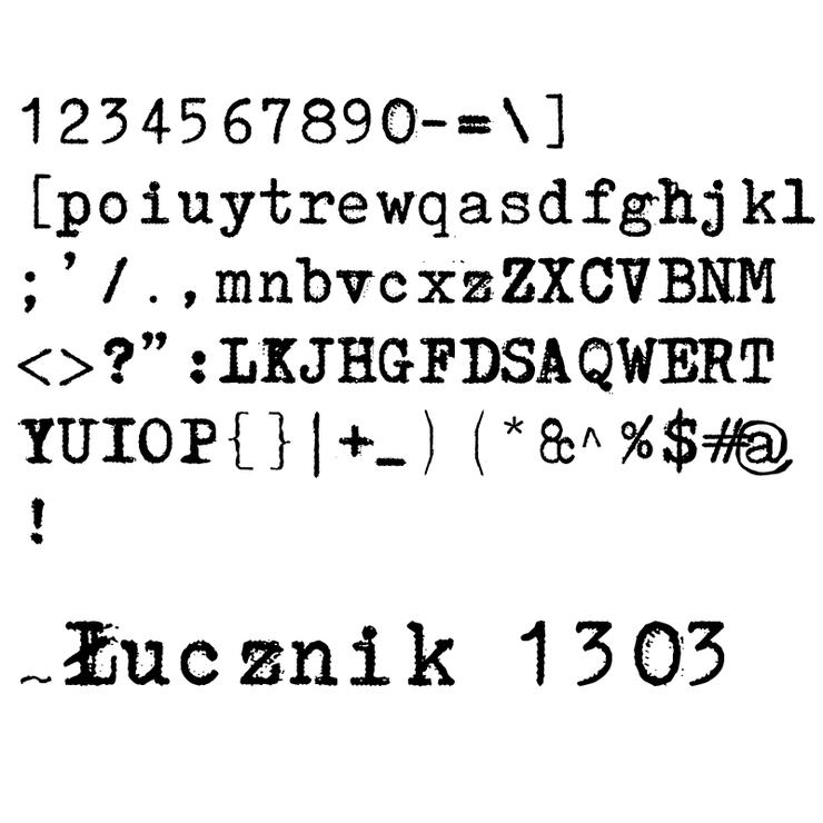 Łucznik 1303 Plus字体 1