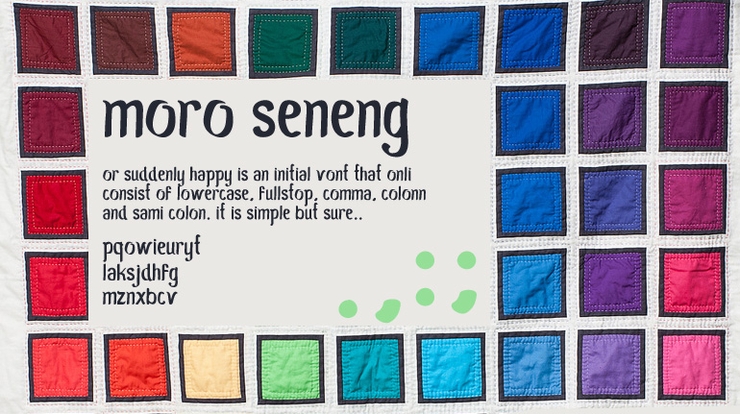 Moro Seneng字体 1