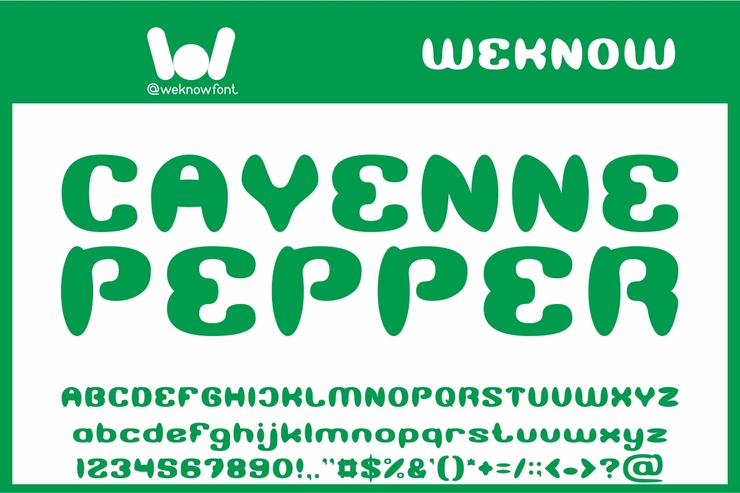 Cayenne Pepper字体 1