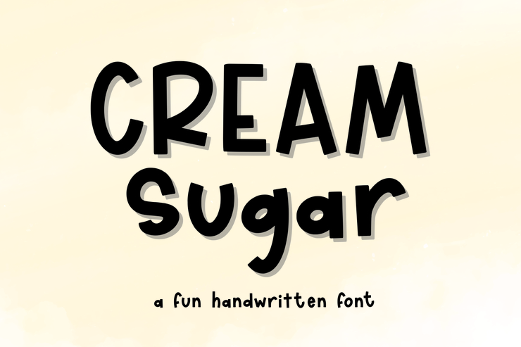Cream Sugar字体 3