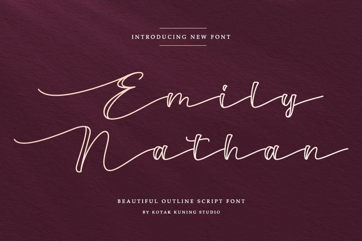 Emily Nathan字体 1