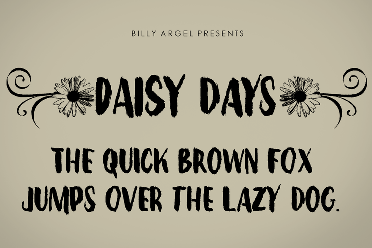 Daisy Days字体 1
