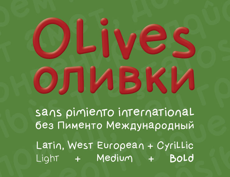 OlivessansPimiento字体 1