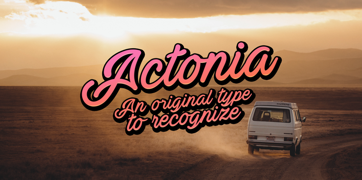 Actonia Hand字体 4