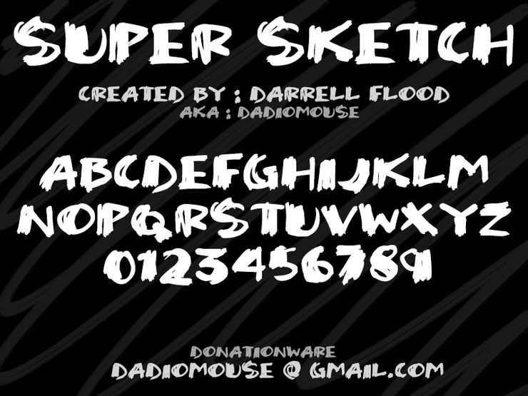 Super Sketch字体 1