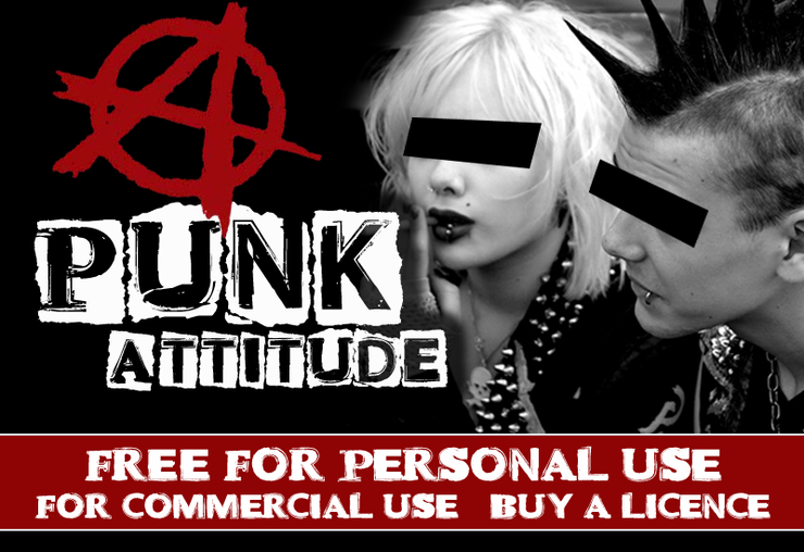 CF Punk Attitude字体 1