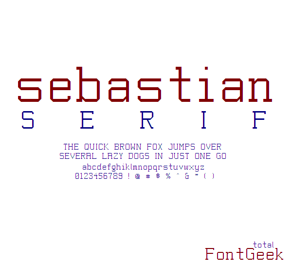 Sebastian Gothic NBP字体 1