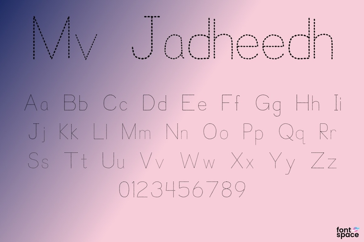 Mv Jadheedh Trace字体 1