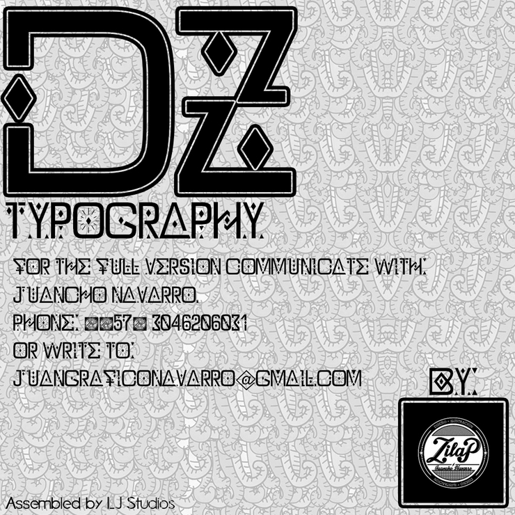 DZ Typography - Zilap字体 1