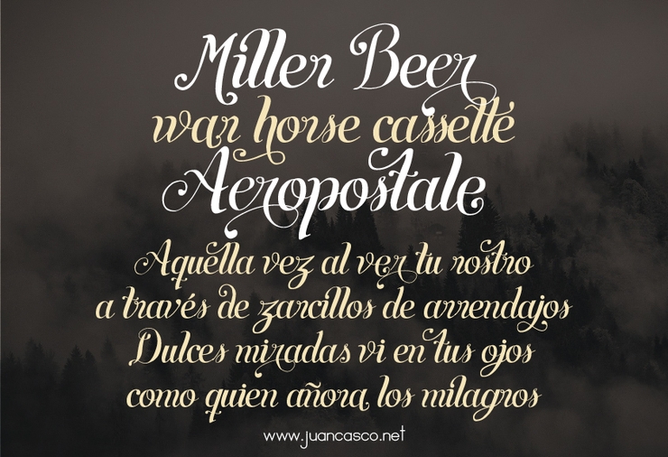 Symphony Script字体 3