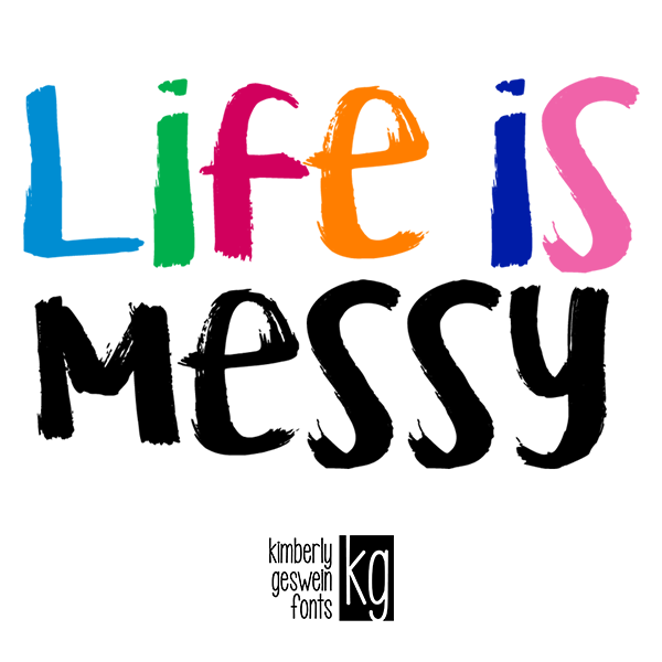 KG Life is Messy字体 2