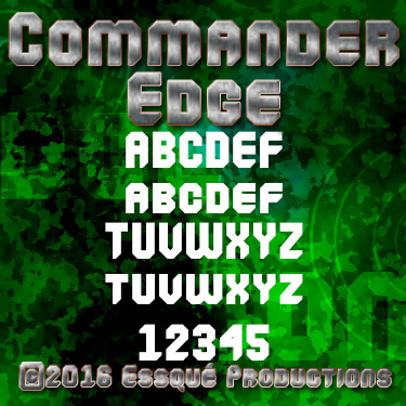 Commander Edge字体 2