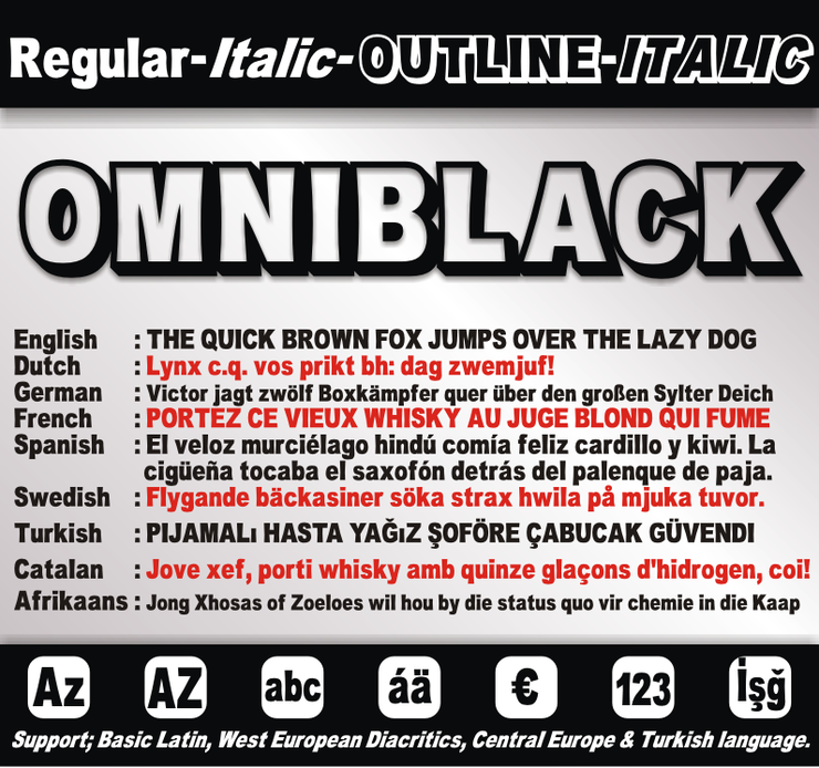 OMNIBLACK字体 1