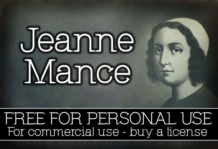 CF Jeanne Mance字体 1
