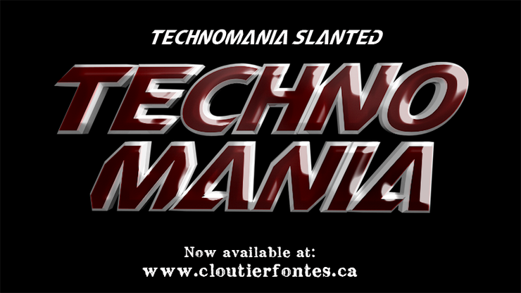 CF TechnoMania字体 1