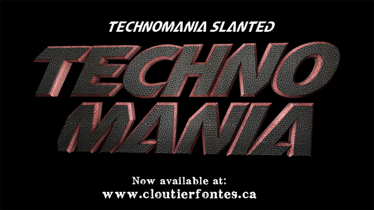 CF TechnoMania字体 2
