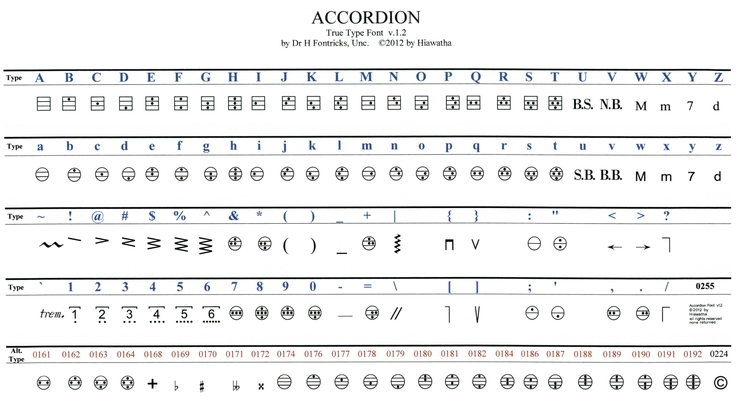 Accordion字体 1