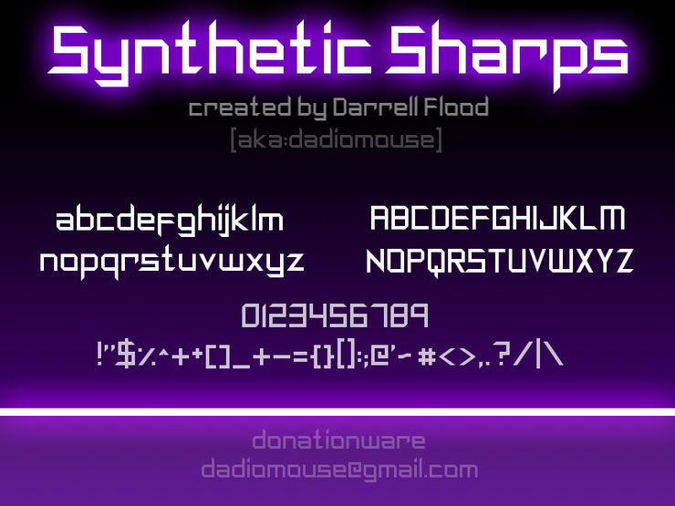 Synthetic Sharps字体 1
