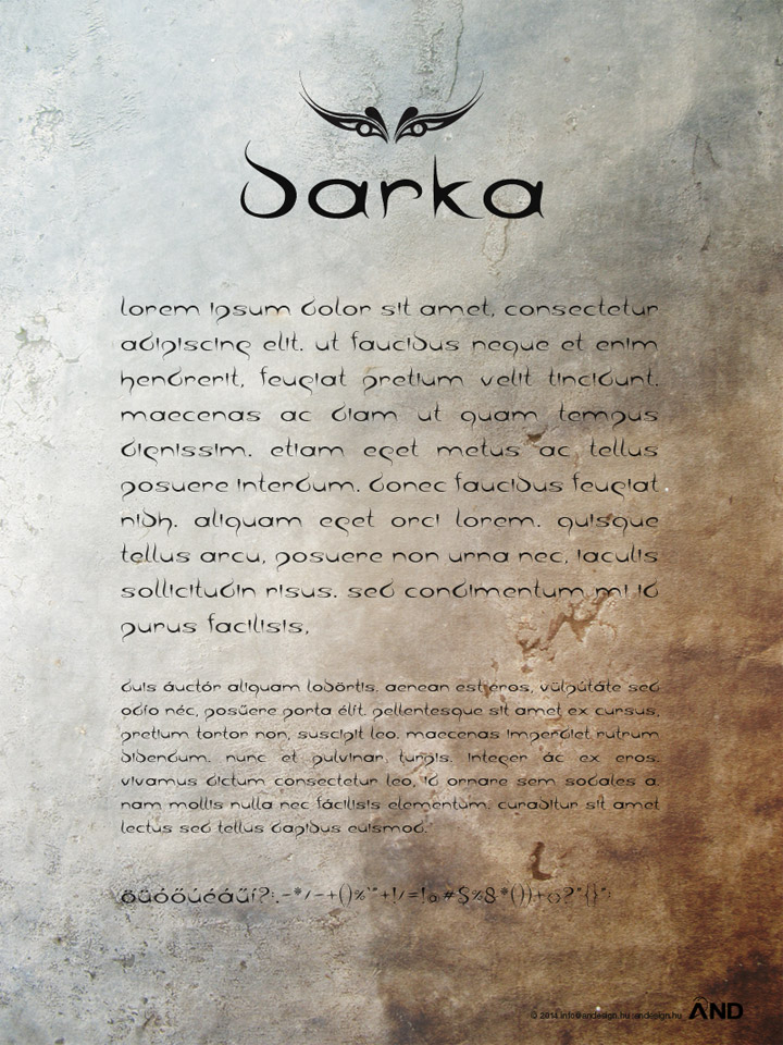 barka字体 1