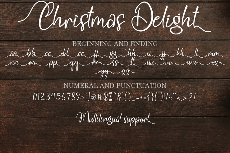 Christmas Delight字体 8