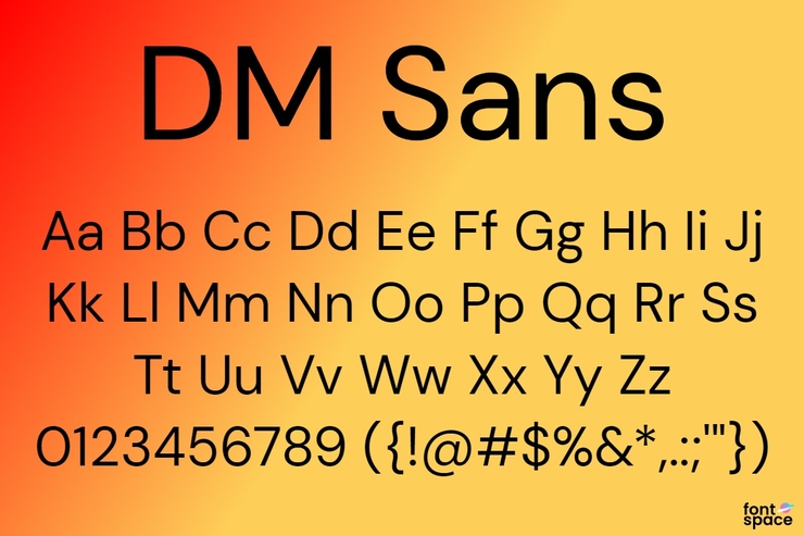 DM Sans字体 1