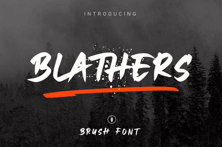 Blathers Brush字体 6