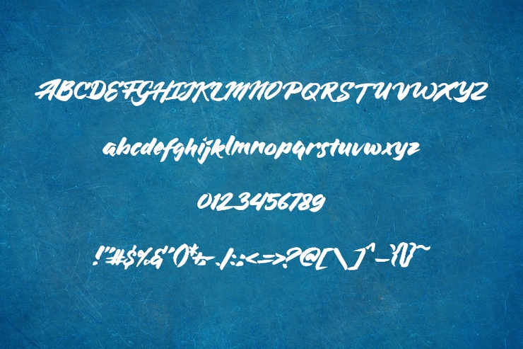 Blue Silky字体 3