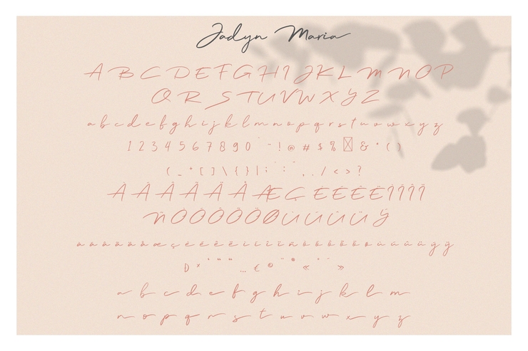 Jadyn Maria字体 9