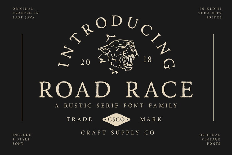 Road Race字体 8