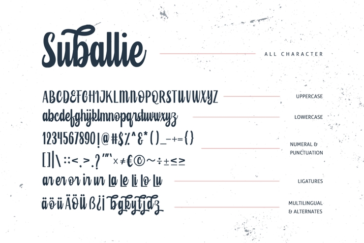 Suballie字体 6