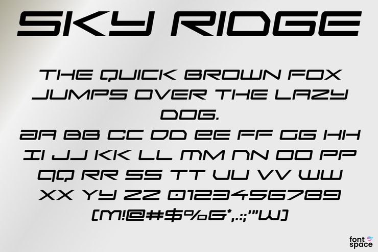 Sky Ridge字体 2