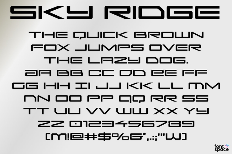 Sky Ridge字体 3