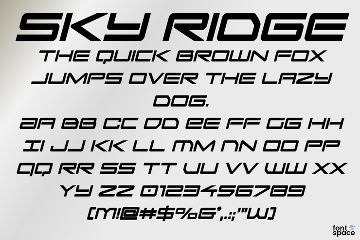 Sky Ridge字体 5