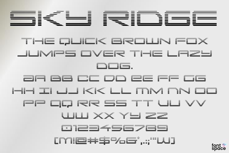 Sky Ridge字体 8