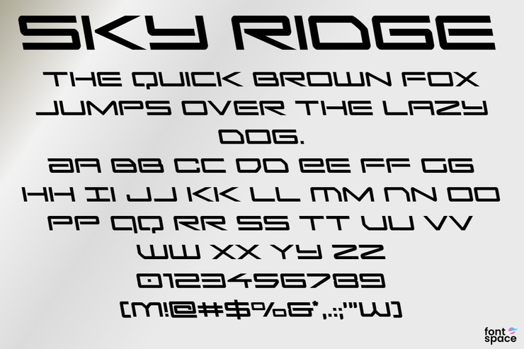 Sky Ridge字体 9
