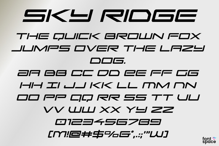 Sky Ridge字体 10