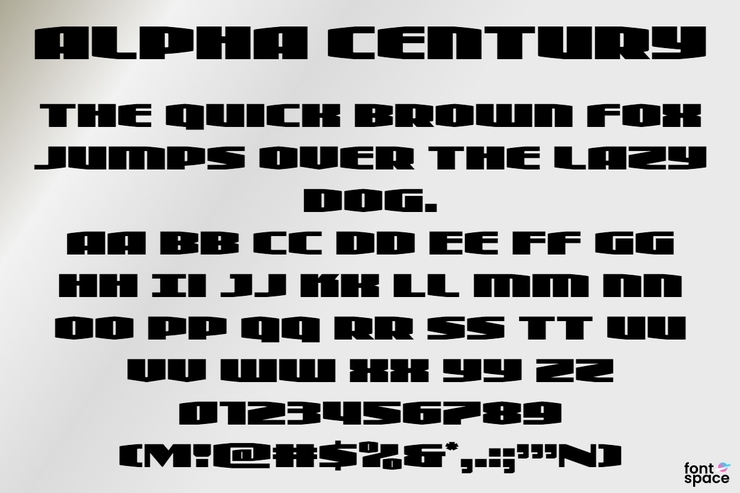 Alpha Century字体 1