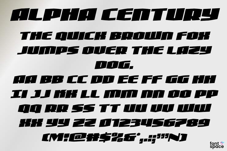 Alpha Century字体 3