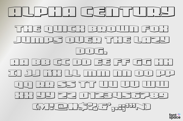Alpha Century字体 4