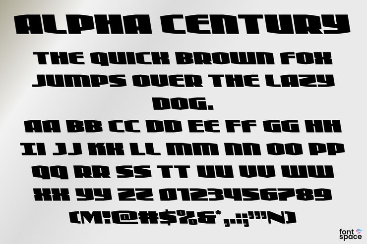 Alpha Century字体 5